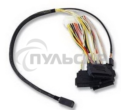 Кабель ACD-SFF8643-SAS8482SB-10M, INT, SFF8643-to-4*SFF8482+SB ( MiniSAS HD-to-SAS internal cable) 100см