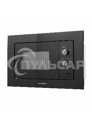 Микроволновая печь встраиваемая Maunfeld MBMO.20.1PGB черный, 20 л, 800 Вт, переключатели - поворотный механизм