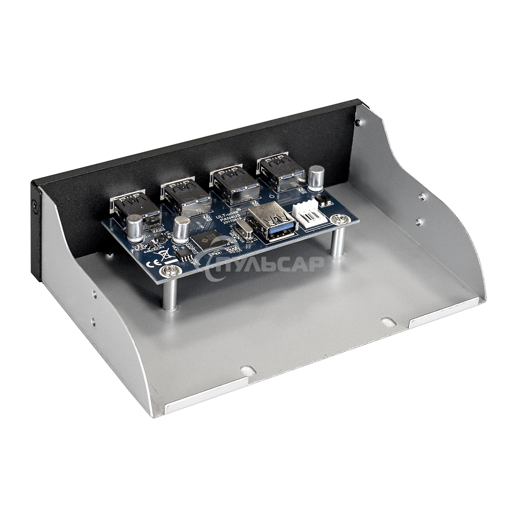 Планка USB на переднюю панель ExeGate EX289290RUS U5H-625, 5,25