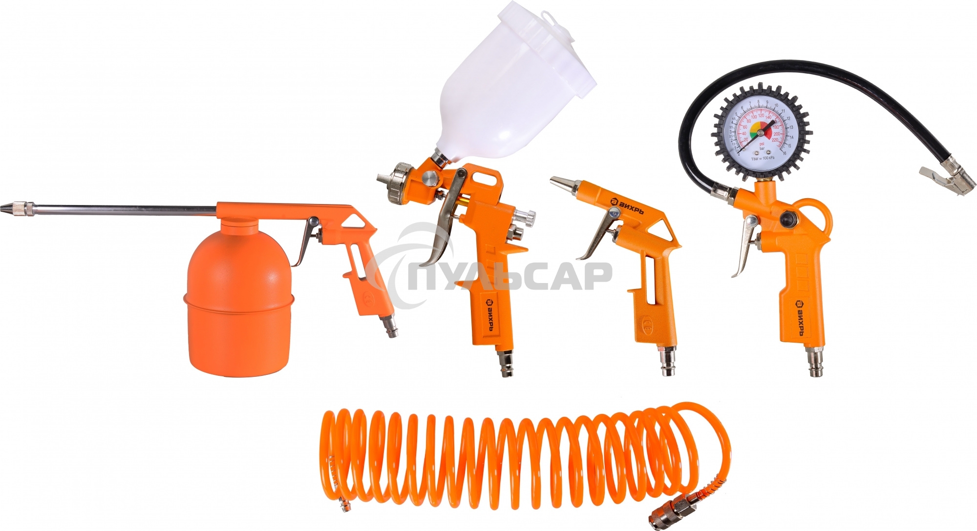 Набор пневмоинструмента Вихрь НП-5 74/3/5