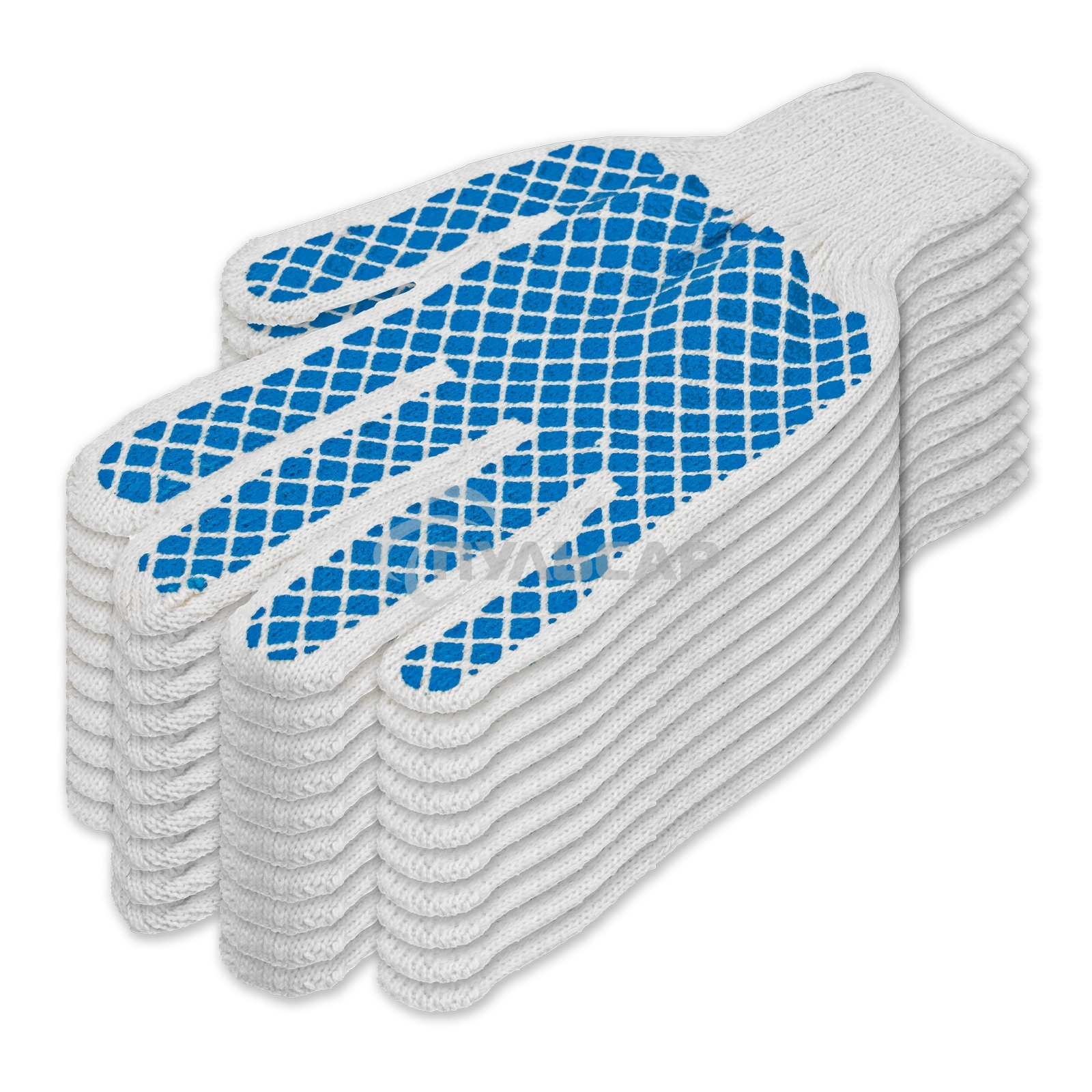 Перчатки трикотажные, ПВХ-покрытие 