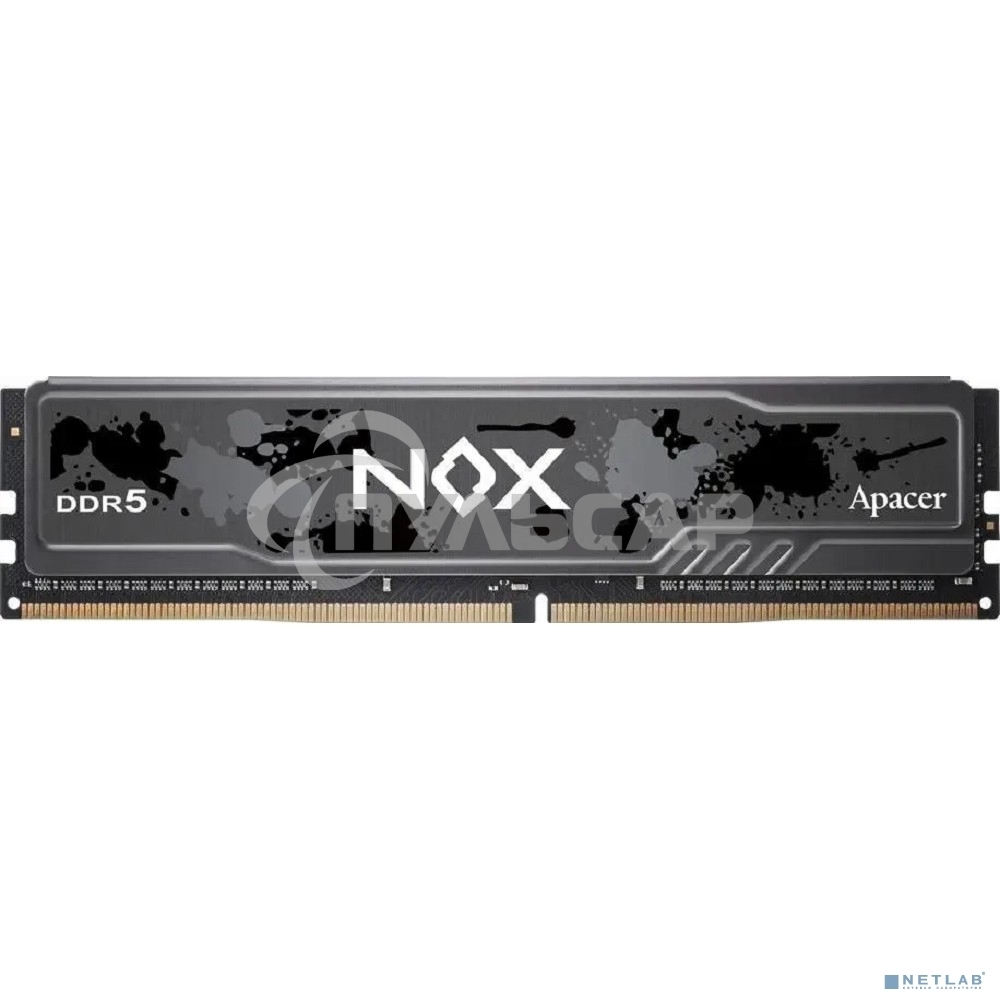 Оперативная память Apacer Nox, DDR5, 32Gb (2x16Gb), 6000MHz, CL40, DIMM, радиатор, черный