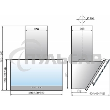 Вытяжка наклонная Elikor Рубин S4 60П-700-Э4Д перламутровый/белый 59 см, 700 куб. м/ч, 52 дБ