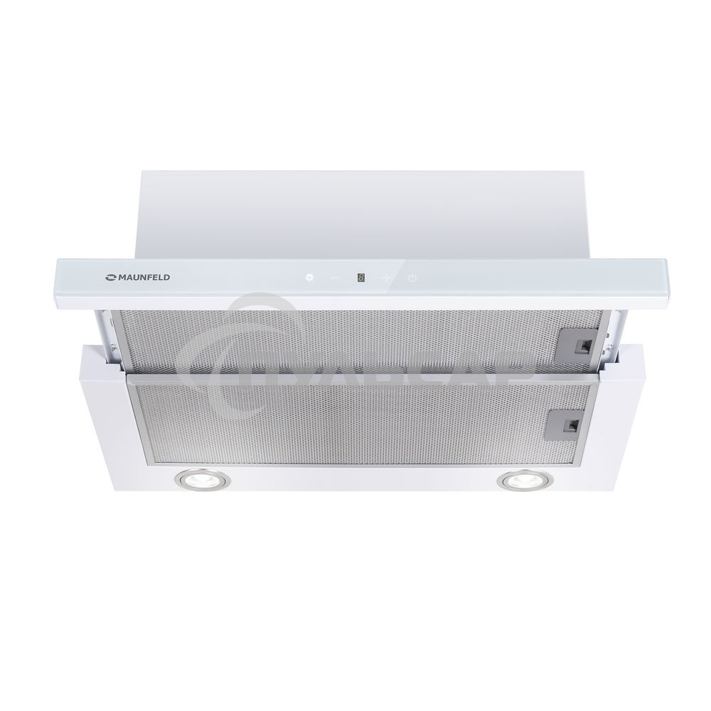Вытяжка встраиваемая Maunfeld TS Touch Glass 50 белый, 50 см, 1000 куб. м/ч, 56 дБ