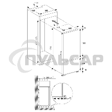 Встраиваемый холодильник Graude IKG 180.0
