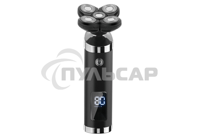 Электробритва Centek CT-2151 (черный) ротор 4D, влажное бритье, 5 плав.голов, USB, зарядка 1 час, LiIon800мAч
