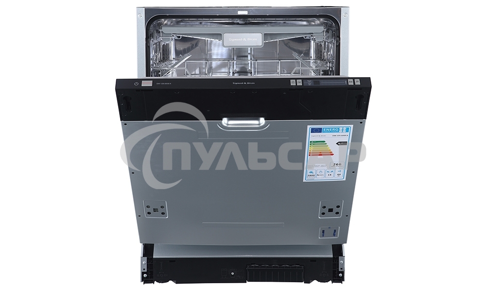 Встраиваемая посудомоечная машина Zigmund & Shtain DW 129.6009 X, черный, 59.8 см, 14 компл., 44 дБ, класс A++