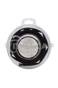 Трубка термоусаживаемая 5,0/2,5 мм черная, ролик 2,44 м Rexant