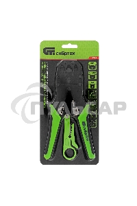 Клещи для обжима телефонных и компьютерных клемм 4P, 6P, 8P, функция обрезания проводов Сибртех