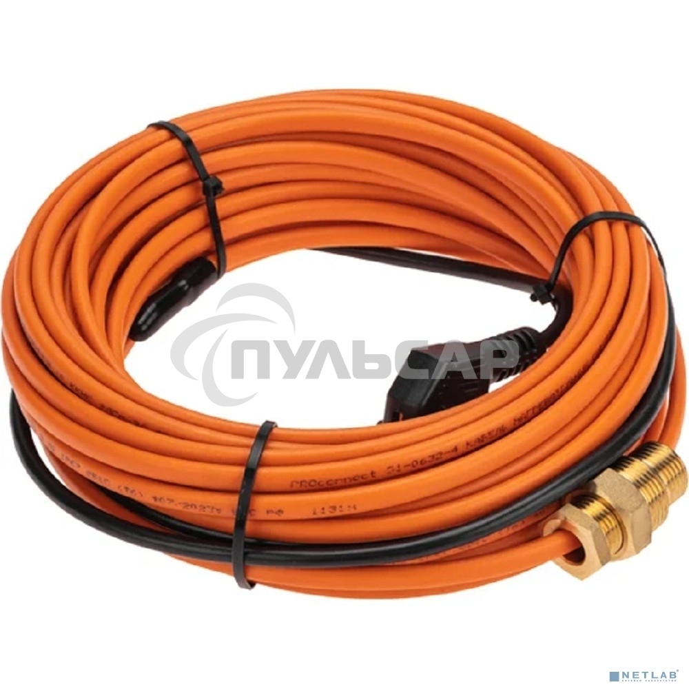 Кабель греющий саморегулирующийся 10 ККНС 2ЛПп-ЭЛ 65/85, в трубу, 15м/150Вт PROconnect