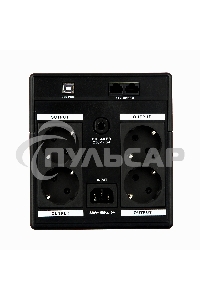 Источник бесперебойного питания ExeGate SpecialPro Smart LLB-1500.LCD.AVR.4SH.USB 1500VA/950W, LCD, AVR, 4*Schuko, USB, черный