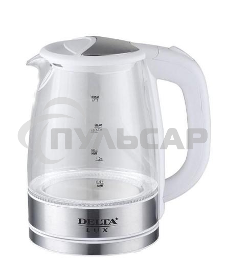 Чайник электрический Delta LUX DL-1204W белый