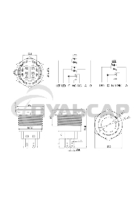 Кнопка антивандальная Ø22 12В Б/Фикс (5с) (ON)-OFF/(OFF)-ON подсв/красная Rexant