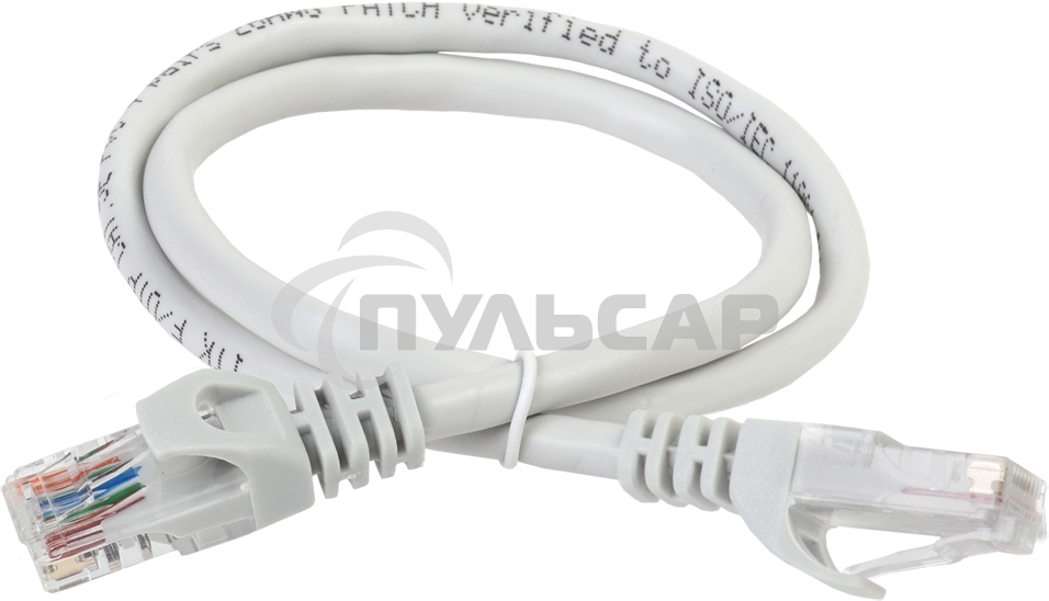 Коммутационный шнур ITK (патч-корд), кат.5Е UTP, 2м, серый Патч-корд, кат.5Е UTP, 2м, серый