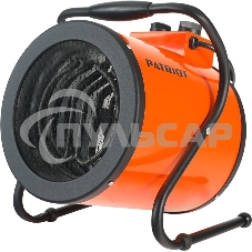 Электрокалорифер PATRIOT PT-R 5 633307265 (Мощность по ступеням 3.0/4.5 кВт, поток воздуха 420м3/час, вес 7кг)
