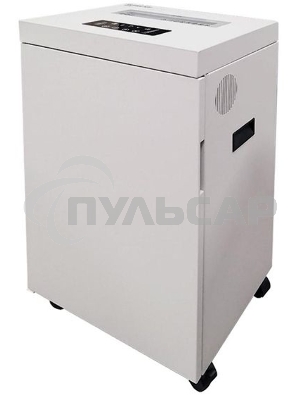 Шредер Office Kit S500 (2х15) белый (секр.P-5)/фрагменты/17лист./50лтр./скрепки/скобы/пл.карты/CD