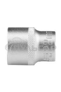 Головка торцевая, 22 мм, 12-гранная, CrV, под квадрат 1/2