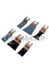 Набор насадок для МФИ по дереву и металлу, 6 шт. Denzel