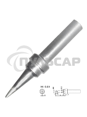 Жало для паяльника Quick QK200-T-0,8D
