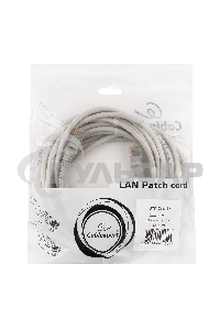Патч-корд UTP Cablexpert кат.5e, 5м, литой, многожильный (серый)