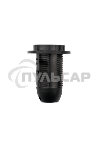 Патрон пластиковый термостойкий подвесной с кольцом Е14, черный Rexant