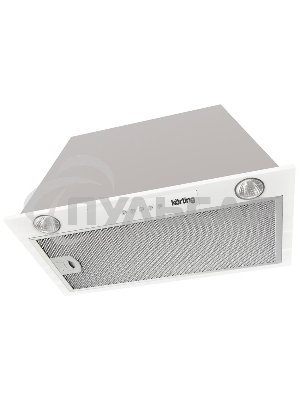 Вытяжка встраиваемая Korting KHI 6530 W белый, 52 см, 450 куб. м/ч, 52 дБ