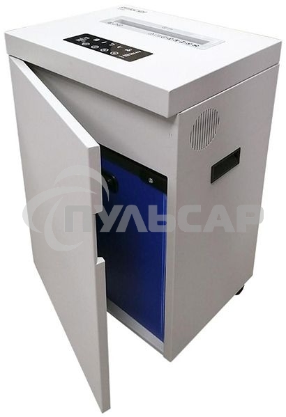 Шредер Office Kit S500 (2х15) белый (секр.P-5)/фрагменты/17лист./50лтр./скрепки/скобы/пл.карты/CD