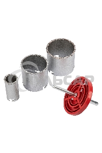 Набор коронок Matrix по керамической плитке, 33-67-73 мм, 6-гранный хвостовик