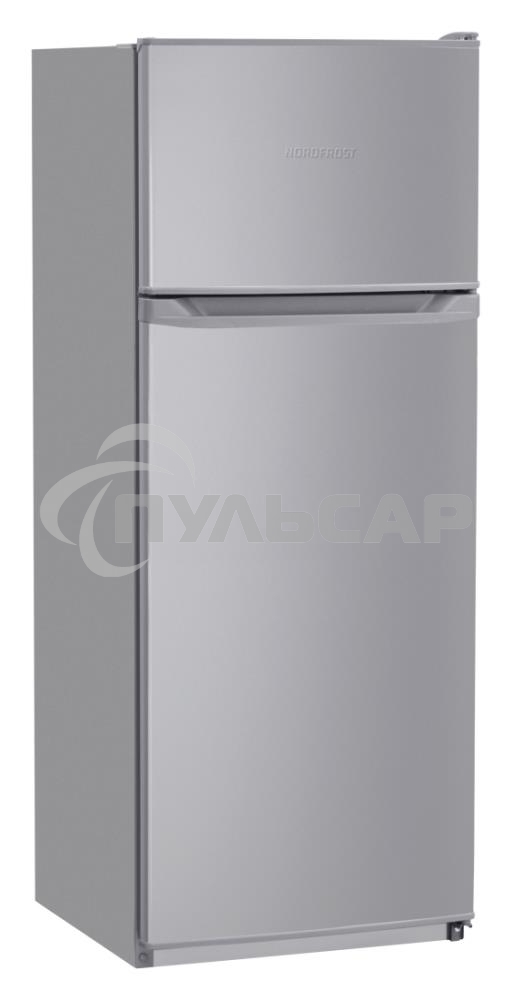 Холодильник Nordfrost NRT 141 132 серебристый металлик двухкамерный 210/51 л морозилка сверху, капельная система