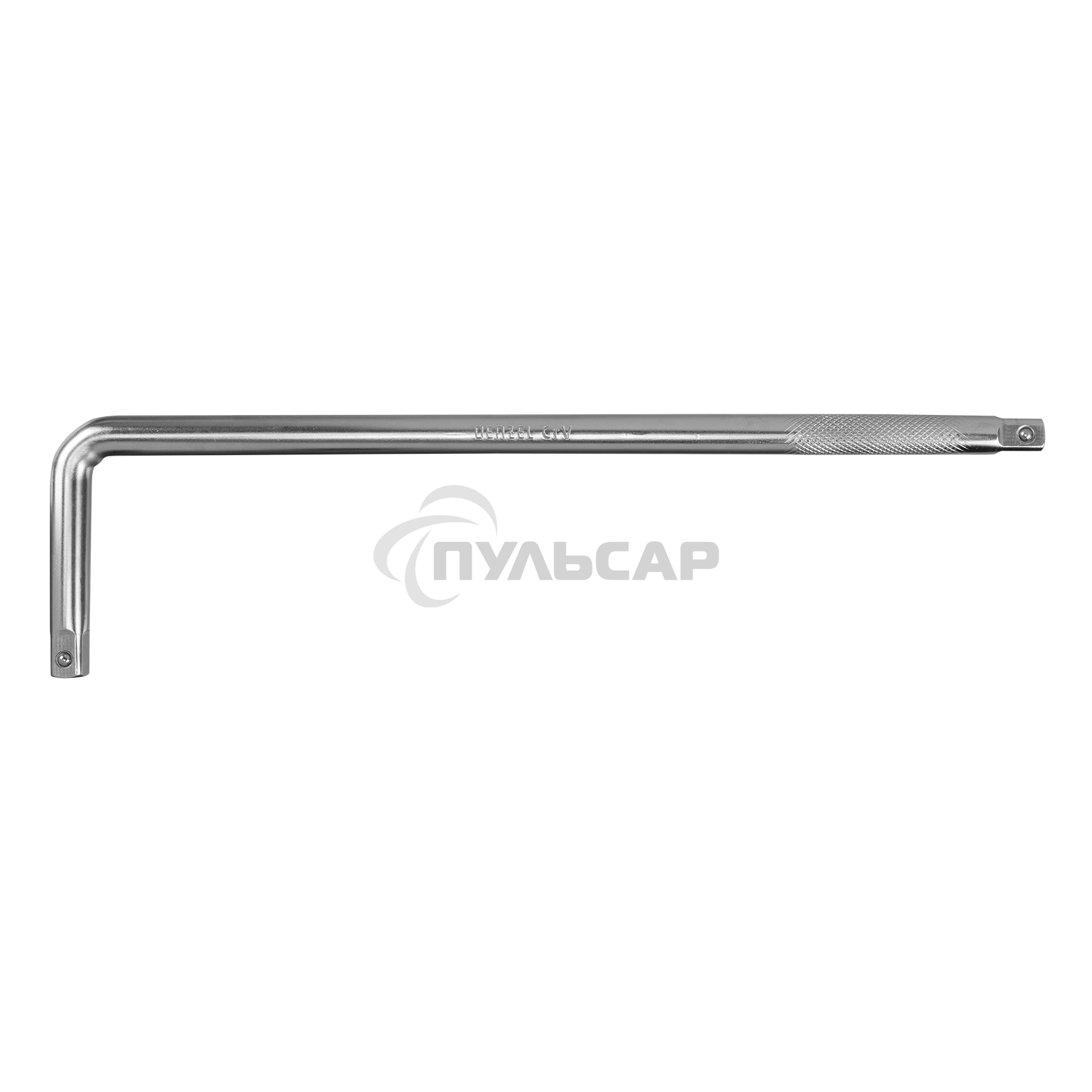 Вороток Г-образный Denzel 375*100 мм, квадрат 1/2