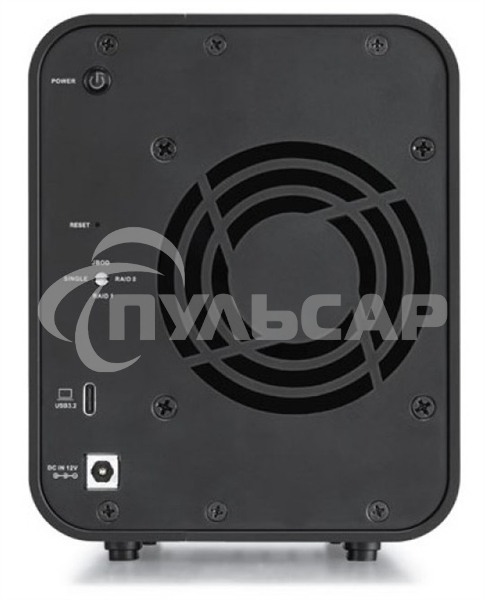 Сетевое хранилище TerraMaster D2-320 DAS tower/JBOD,RAID0,1/up to 2 SATA(3,5' or 2,5')/1xUSB3.1 Type-C gen2/1xPS/1YW