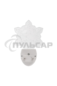 Ночник светодиодный Rexant СНЕЖИНКА ХАМЕЛЕОН свечение мультиколор 7 цветов, 230 В