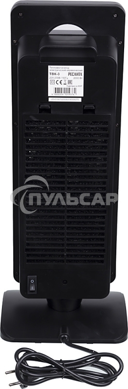 Тепловентилятор Ресанта ТВК-3, серый, 2000 Вт, 20 м2, термостат 67/2/5