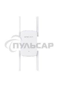 Роутер AC1900 Wi-Fi Range ExtenderSPEED: 600 Mbps at 2.4 GHz + 1300 Mbps at 5 GHz SPEC:4× Fixed External Antennas, 1× Gigabit Port, Wall PluggedFEATURE: MERCUSYS APP, WPS/Reset Button, Signal Indicator, Range Extender/Access Point mode, Adaptive Path