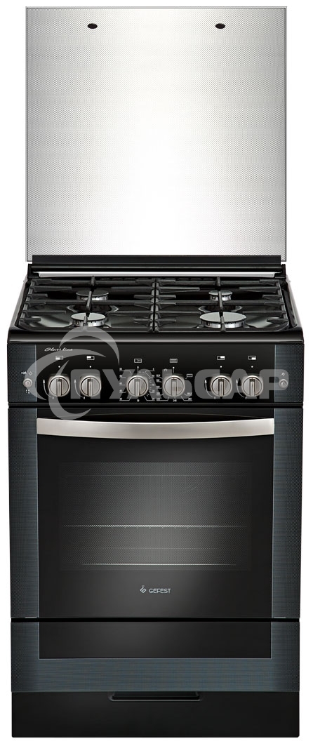 Плита газовая Gefest ПГ 6300-02 0046 черный, конфорок 4 шт, духовка 52 л, 60 см x 85 см x 60 см