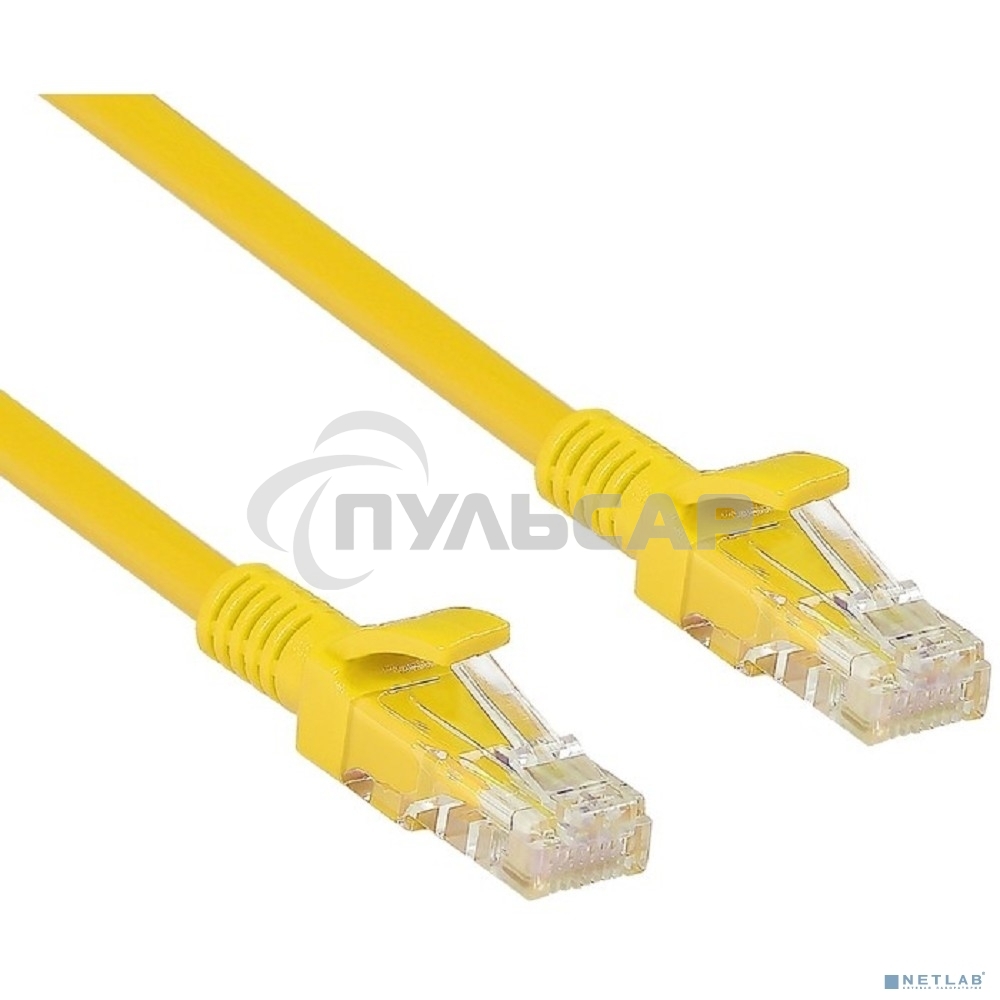 Патч-корд UTP кат. 5e, 3м ExeGate желтый