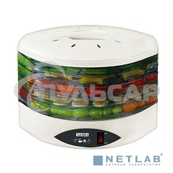 Сушилка для овощей и фруктов Mystery MDH-322 белый 250W