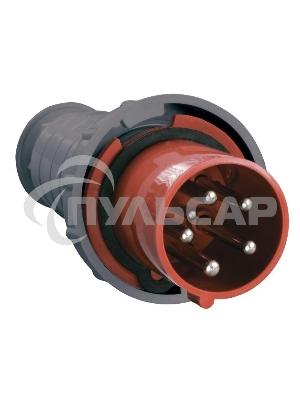 Вилка Iek PSR02-063-5 035 3Р + РЕ+ N 63А 380В IP54 ИЭК