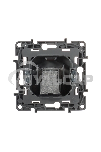 Розетка TV проходная, 15дБ, бел. ETIKA 