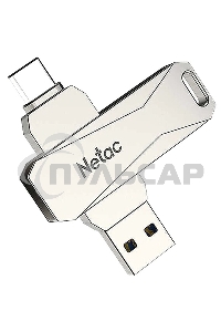 Флешка USB Netac U782C NT03U782C-032G-30PN dual USB 3.0+TypeC 32Gb, retail version