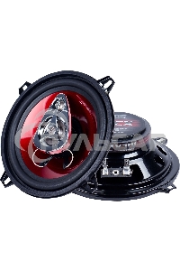 Колонки автомобильные Kicx SP 133 100Вт 89дБ 4Ом 13см (5дюйм) (ком.:2кол.) коаксиальные трехполосные