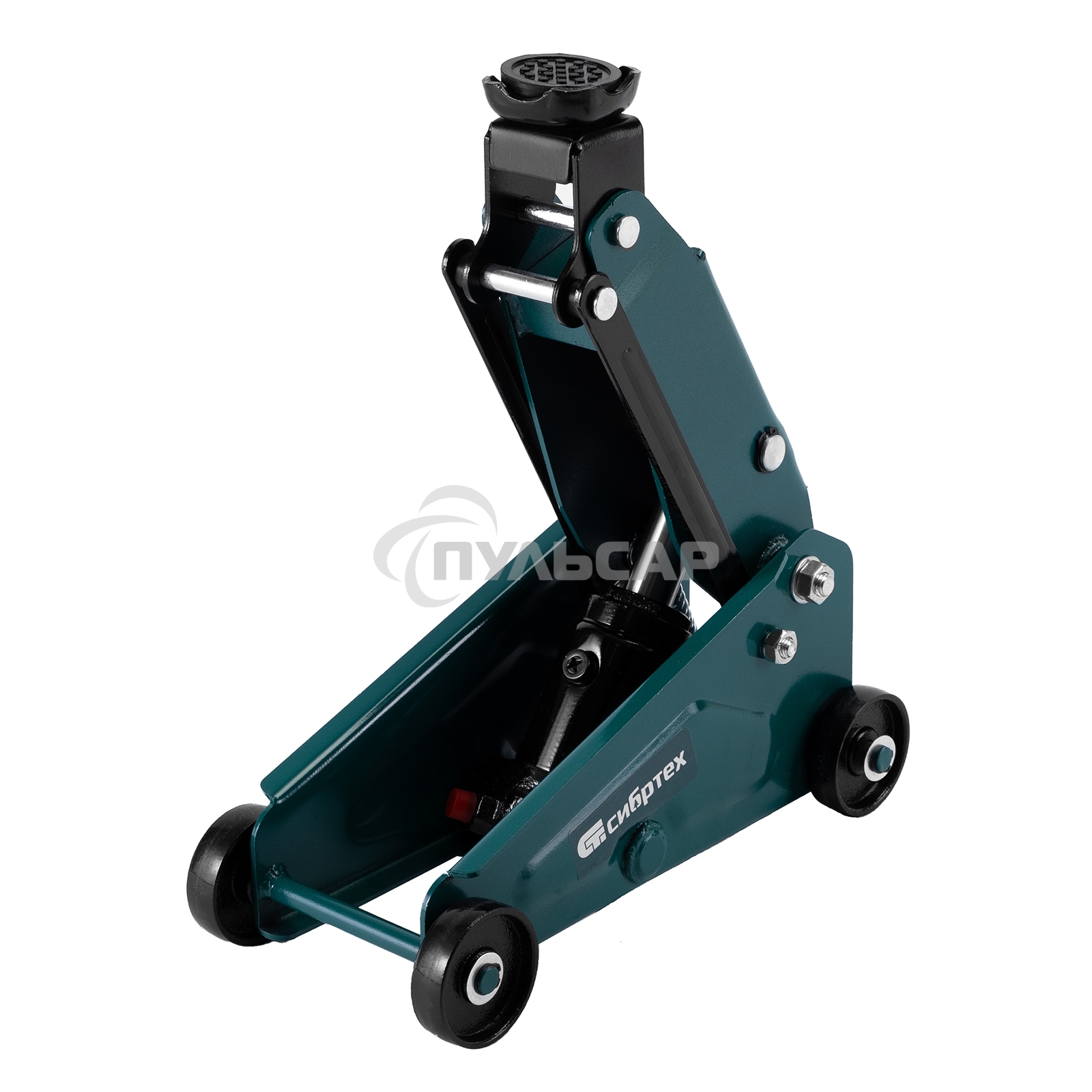 Домкрат гидравлический подкатной Сибртех 2,5 т, 148-387 мм, в пласт. кейсе