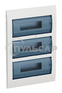 Щит распределительный IEK MKP12-V-36-40-05 ЩРВ-П-36 для установки модульных устройств встраиваемый 342мм 88мм 503мм 660B 36мод. пластик IP41 белый (упак.:1шт)