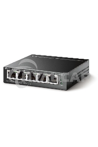 Коммутатор TP-Link 5-Port Gigabit Unmanaged Switch with 4-Port PoE+, metal case, desktop mount, PoE budget 40W.