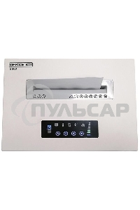 Шредер Office Kit S500 (2х15) белый (секр.P-5)/фрагменты/17лист./50лтр./скрепки/скобы/пл.карты/CD