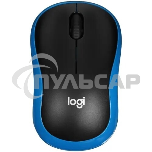 Мышь беспроводная Logitech M185 синий, 1000 dpi, радиоканал, USB, кнопки - 3