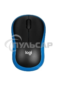 Мышь беспроводная Logitech M185 синий, 1000 dpi, радиоканал, USB, кнопки - 3