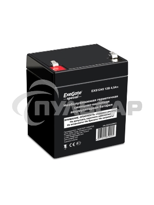 Батарея ExeGate ES252439RUS DT 12045/EXS1245 (12V 4.5Ah) клеммы F1