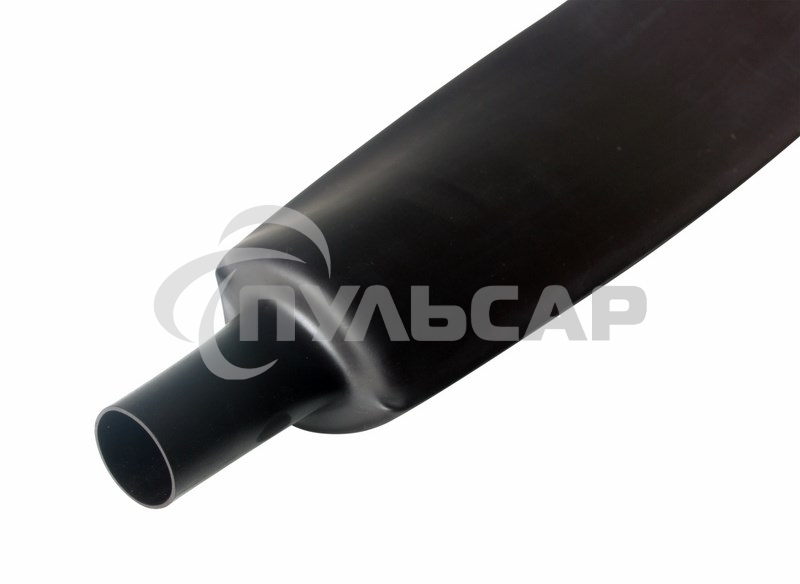 Термоусаживаемая трубка Rexant 50,0/25,0 мм, черная, упаковка 10 шт. по 1 м