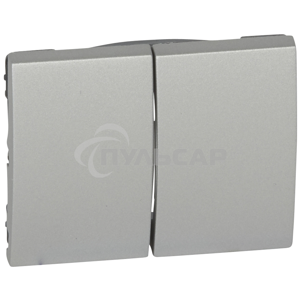 Лиц. панель д/дв. выкл., aluminium